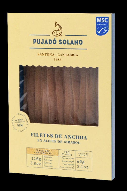 Pujadó Solano Cantabrian Anchovies – 110g
