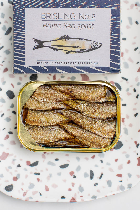 Fangst Brisling No. 2: The Nordic Sardine Smoked over Beech Wood, 100g