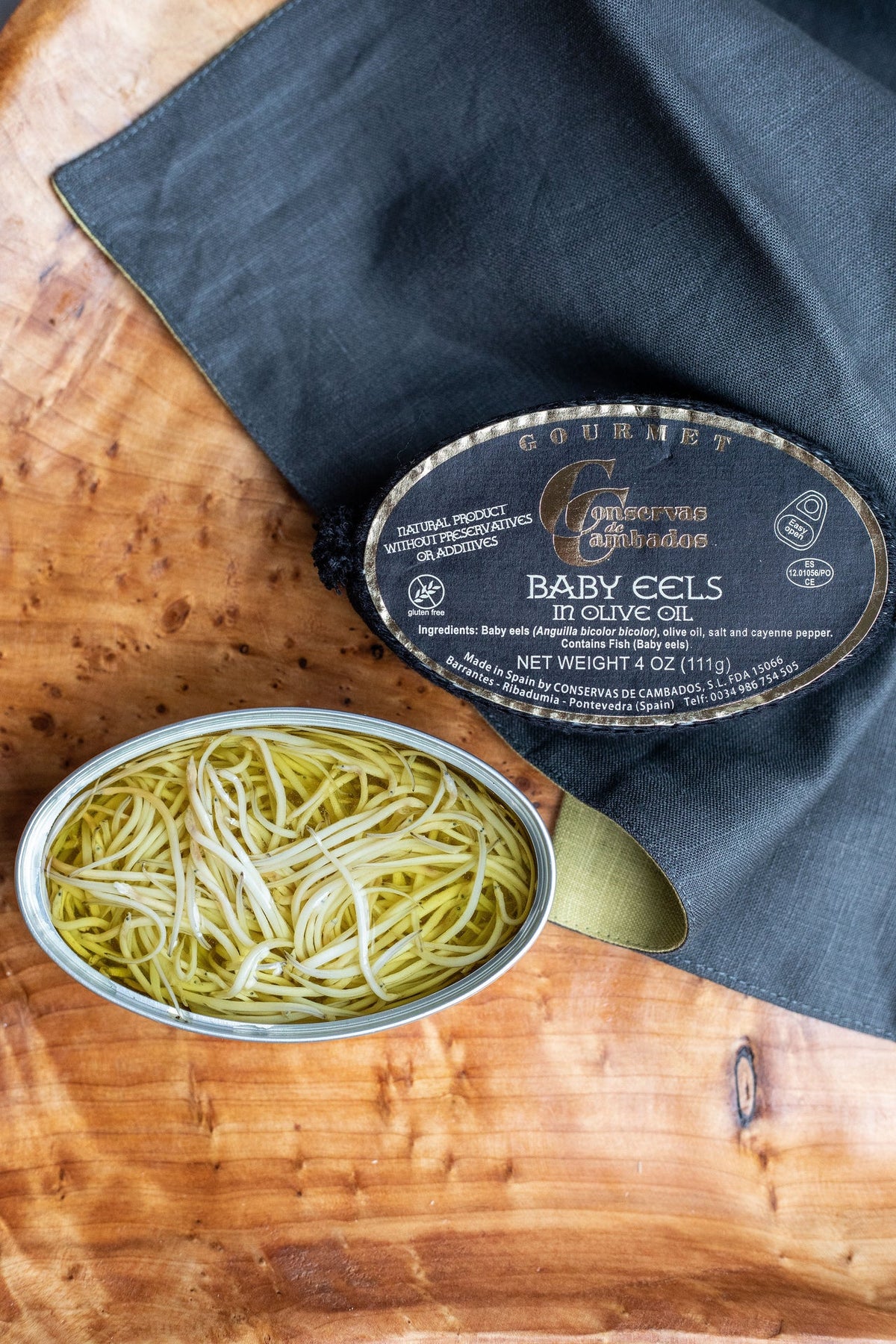 Baby Eels (Angulas) by Conservas de Cambados - Spanish Pig