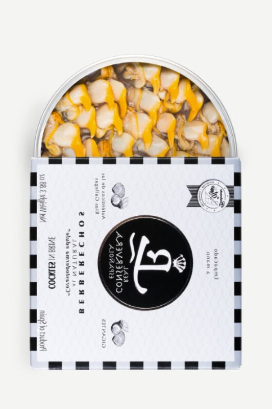 Real Conservera Cockles in Natural Brine 30/35 Pieces (Galician Cockles, 110g)