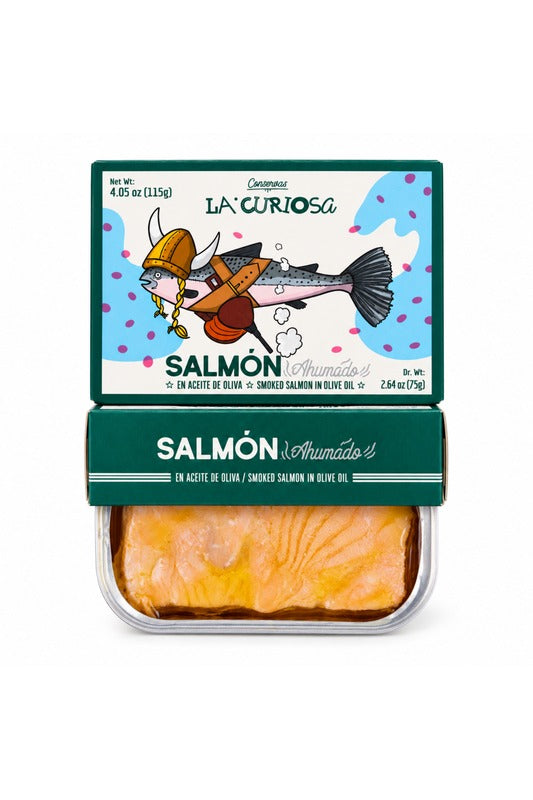 La Curiosa smoked salmon in olive oil, 115 g
