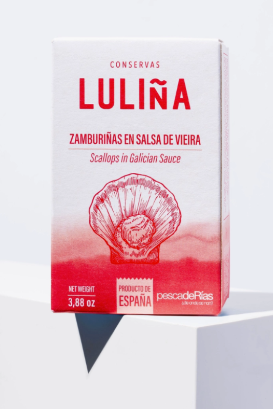 Conservas Luliña scallops in a scallop sauce