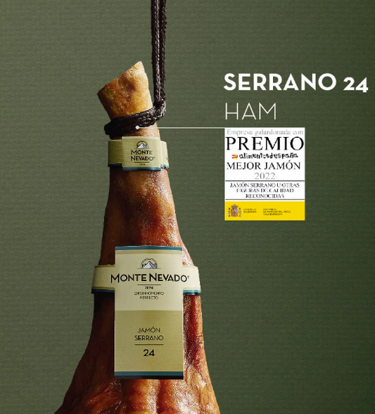 * Recommended* Monte Nevado Sliced Carved in Canada- Cured 18 months! Serrano Ham Reserva (100g)