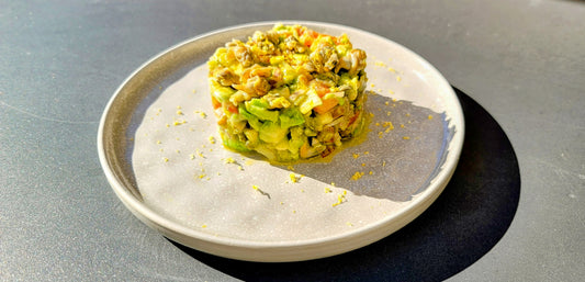 Cockle, Avocado and Tomato Tartare