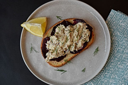 Mackerel, Beet & Horseradish Toast