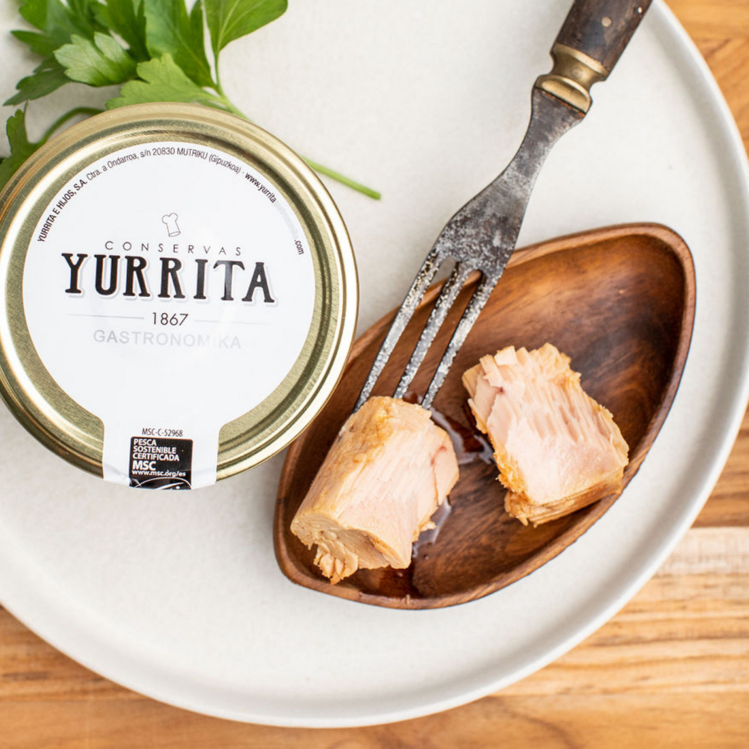 image of high quality jarred tuna from Spain