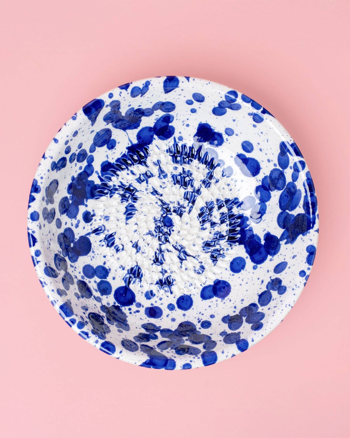 Ceramic Bowl Grater Plate/Blue - Tierra Cocida