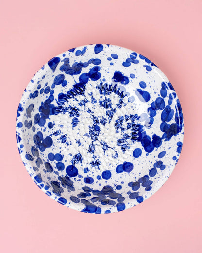 Ceramic Bowl Grater Plate/Blue - Tierra Cocida