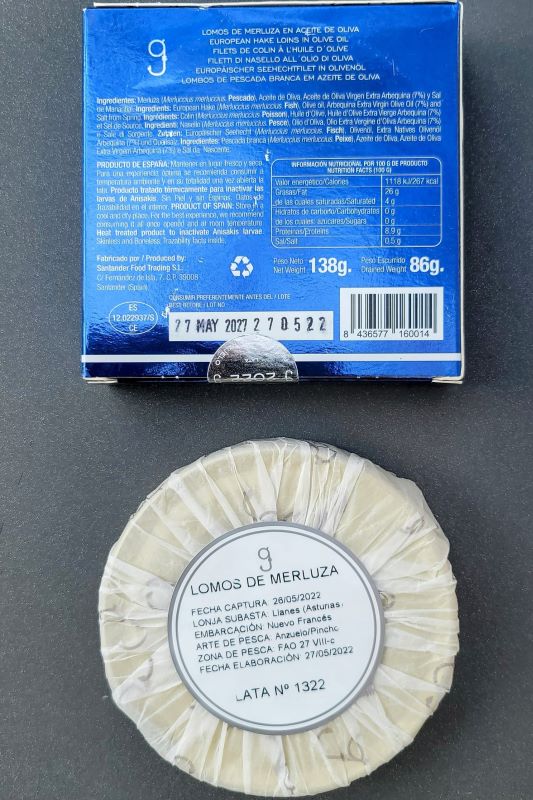 Alalunga Hake Loins in EVOO 110g