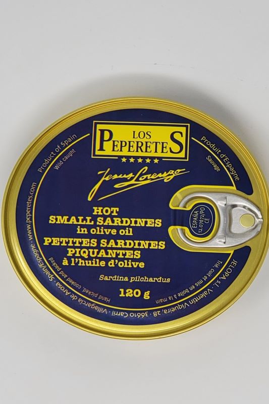 Los Peperetes Hot Small Sardines in Olive Oil - Spanish Pig