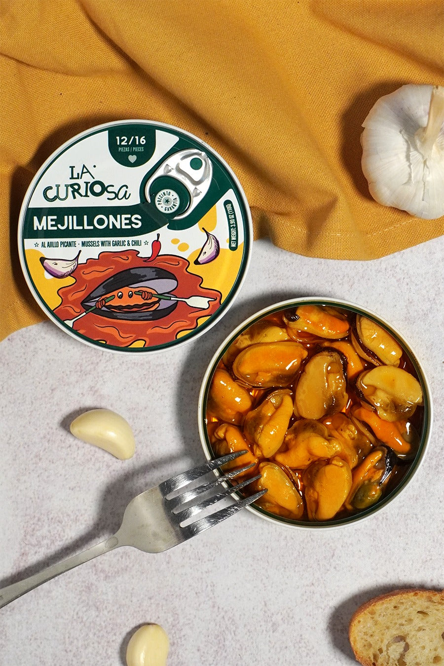 La Curiosa Galician Spicy Garlic Mussels