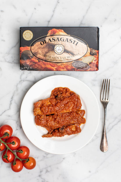 Olasagasti Tuna Fillets with Sun Dried Tomatoes (200g)
