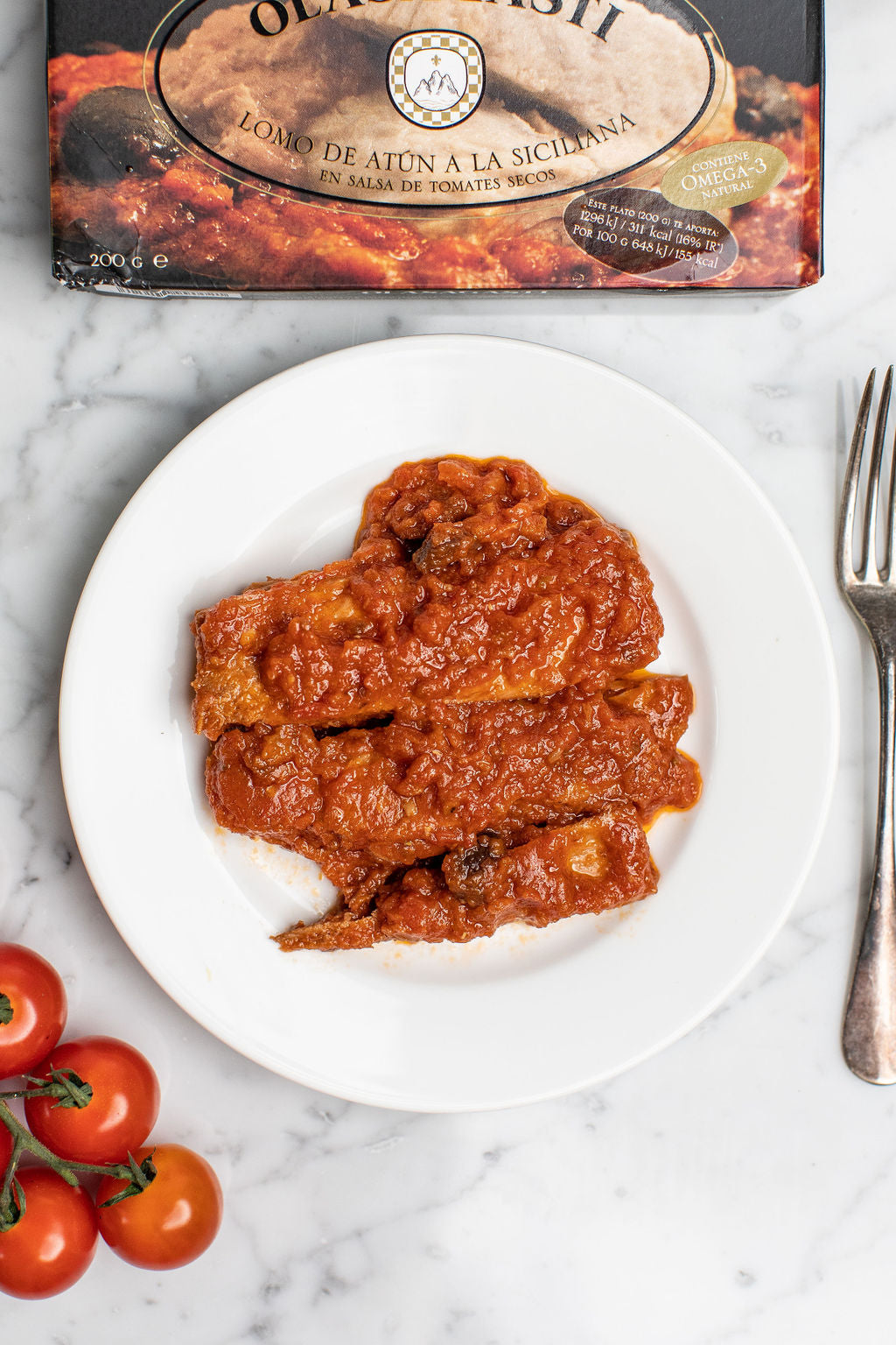 Olasagasti Tuna Fillets with Sun Dried Tomatoes (200g)