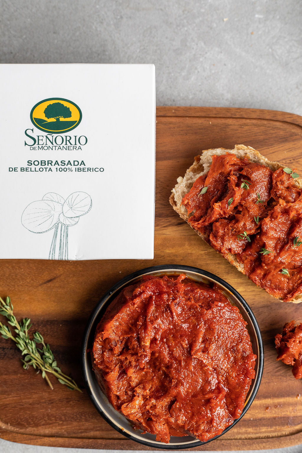 Señorio Montanera Acorn Fed Iberican Semi Soft Chorizo- Sobrasada (350g) - Spanish Pig