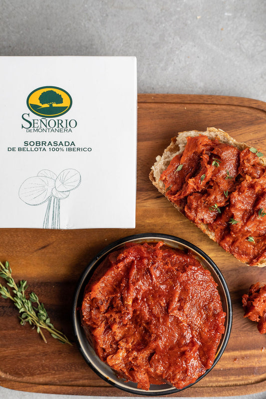 Señorio Montanera Acorn Fed Iberican Semi Soft Chorizo- Sobrasada (350g) - Spanish Pig