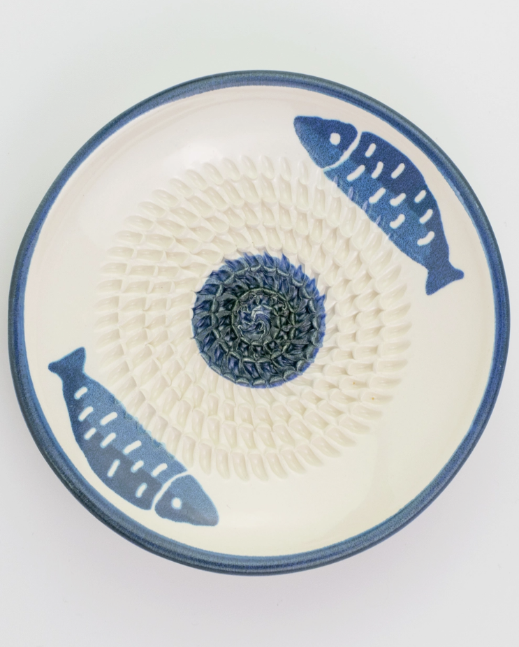 Small Ceramic Food Grater Plate / Fi