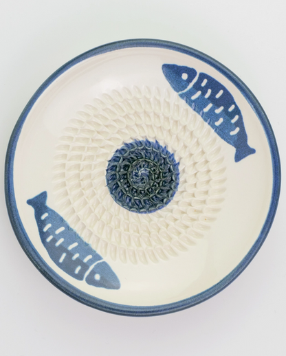 Small Ceramic Food Grater Plate / Fi