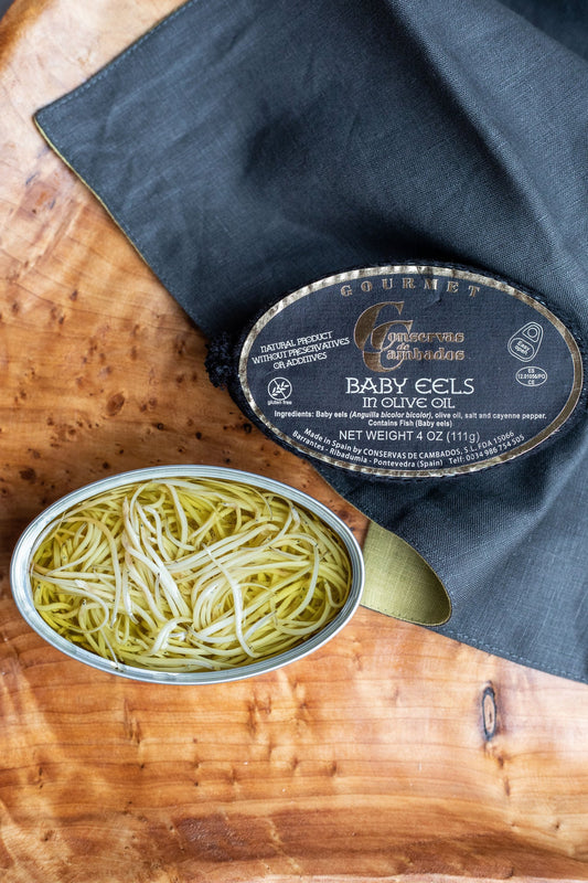 Baby Eels (Angulas) by Conservas de Cambados - Spanish Pig