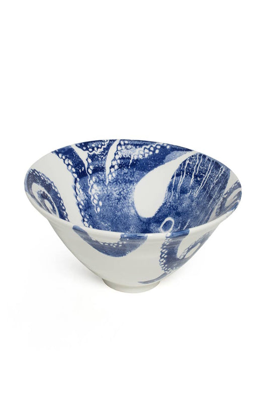 Octopus Salad Bowl – Handcrafted Coastal Ceramics