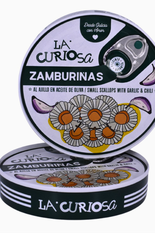 La Curiosa scallops with garlic, chilli & olive oil