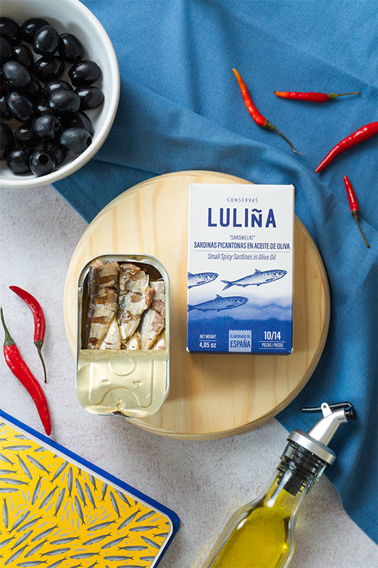 Luliña Sardines (Small Sardines) in Spicy Olive Oil