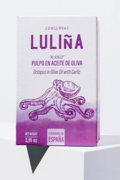 Conservas Luliña Garlic Octopus in Olive Oil