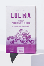 Load image into Gallery viewer, Conservas Luliña Garlic Octopus in Olive Oil
