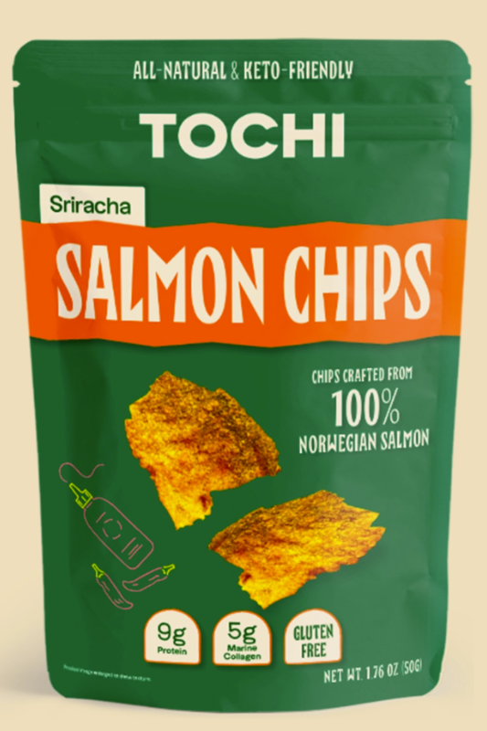 Tochi Salmon Chips Sriracha 50g