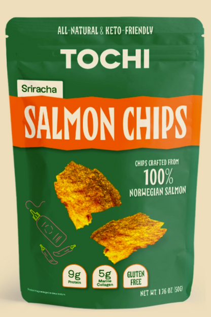 Tochi Salmon Chips Sriracha 50g