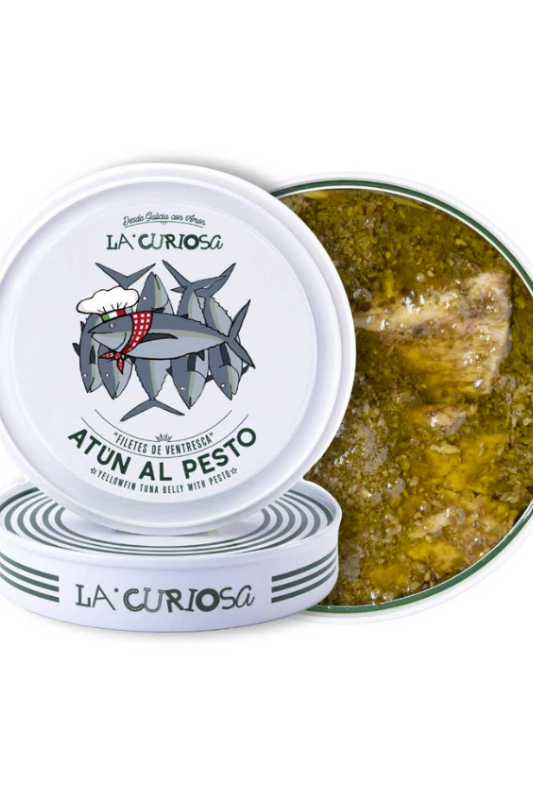 La Curiosa Tuna Belly (Ventresca) with Pesto (115g)