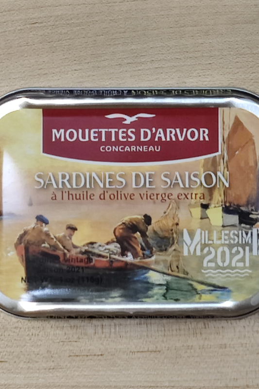 Les Mouettes D'Arvor Sardines Vintage 2021  (115g)