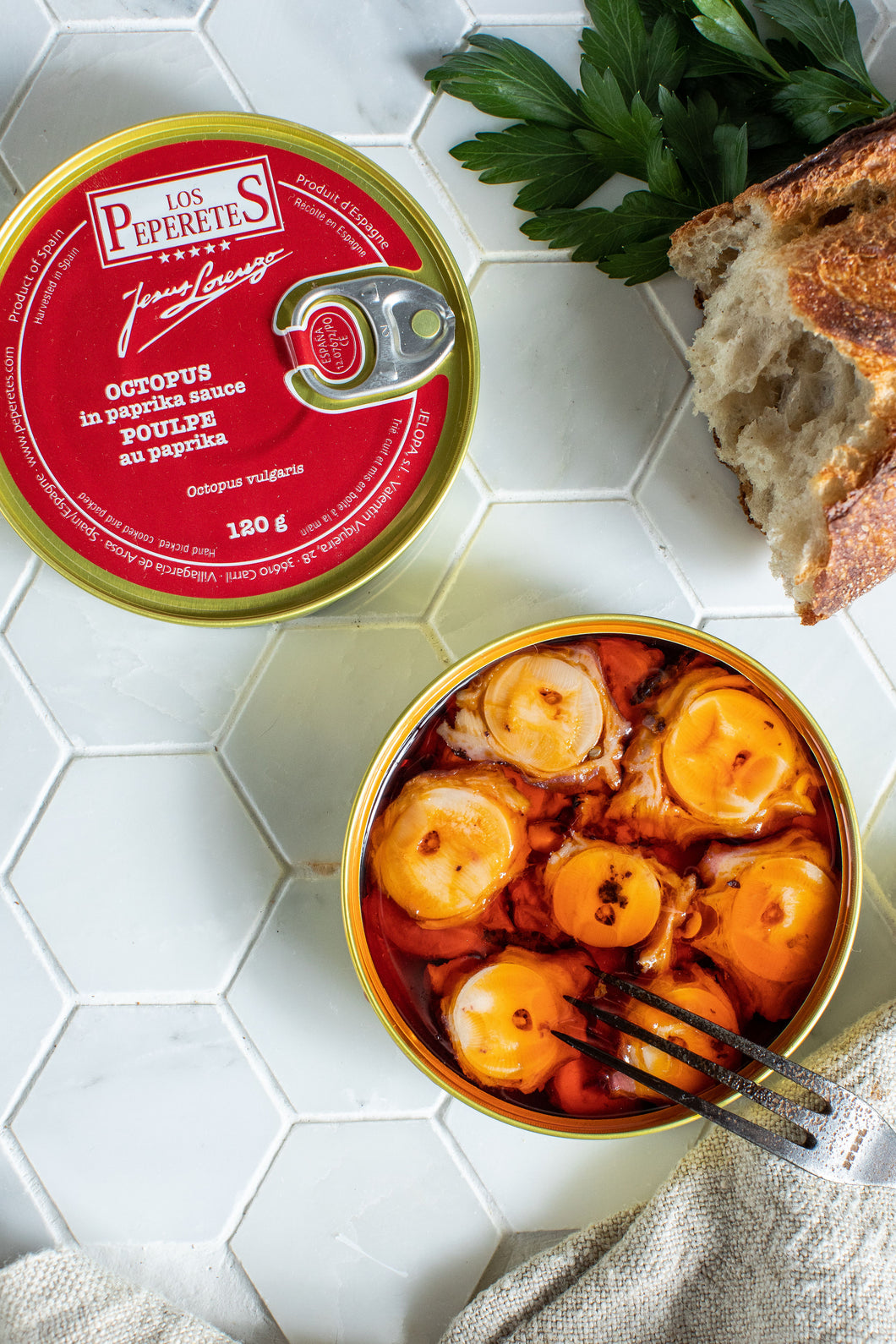 Los Peperetes Octopus in Paprika Sauce