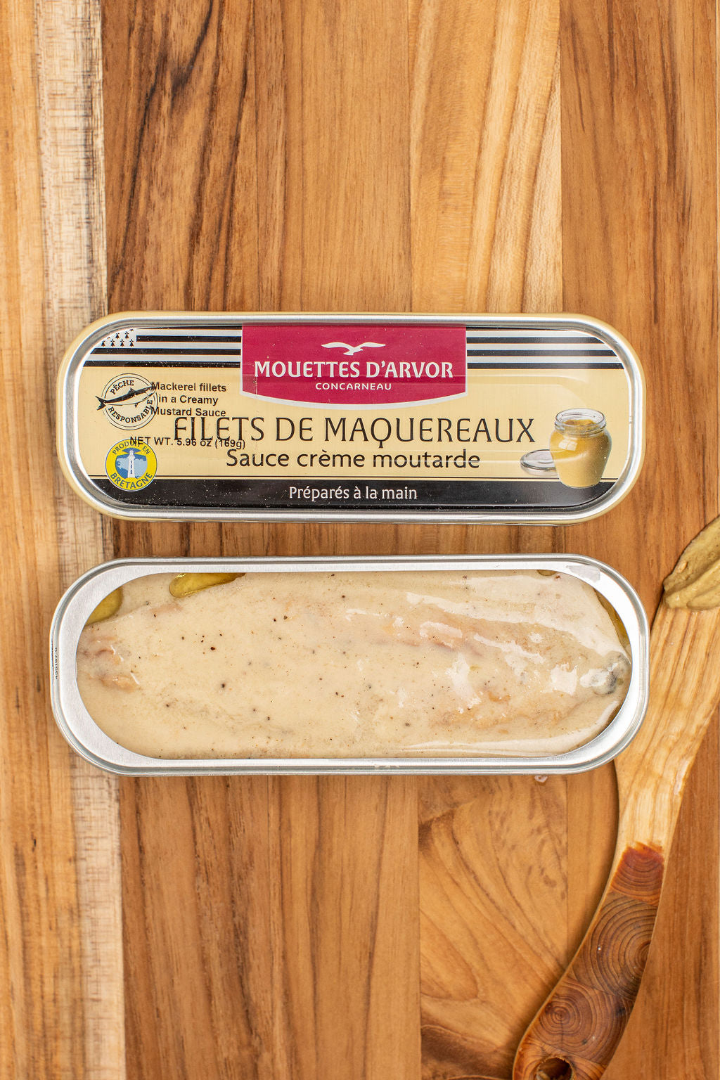 Mouettes d'Arvor Mackerel Fillets in a Creamy Mustard Sauce