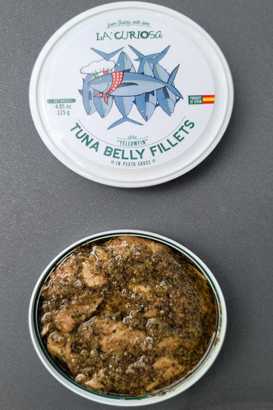La Curiosa Tuna Belly (Ventresca) with Pesto (115g)