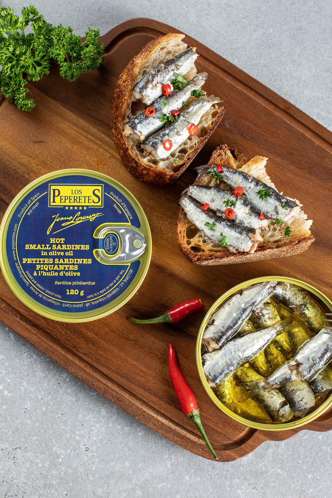Los Peperetes Hot Small Sardines in Olive Oil